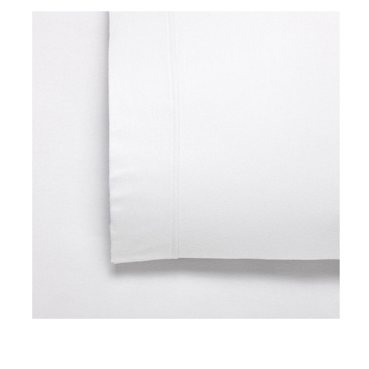 Bianca Fletcher Flannelette Cotton Sheet Set White Super King