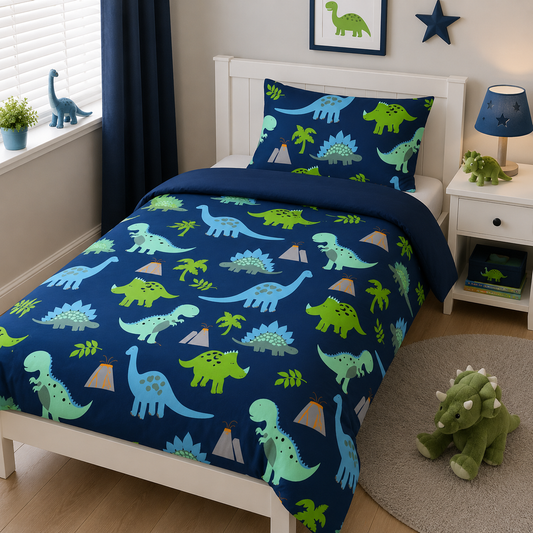 Dinosaur Kids Adventure 5 Pcs Comforter Set
