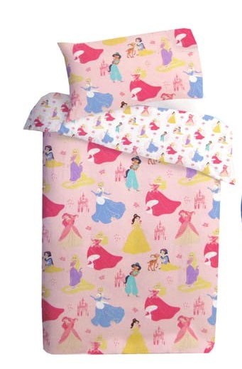 Disney Princess Reversible Licensed Quilt Cover Set - Single