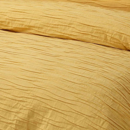 Malvern Ochre Cotton Quilt Cover Set