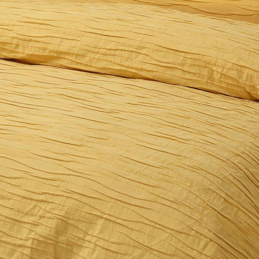 Malvern Ochre Cotton Quilt Cover Set