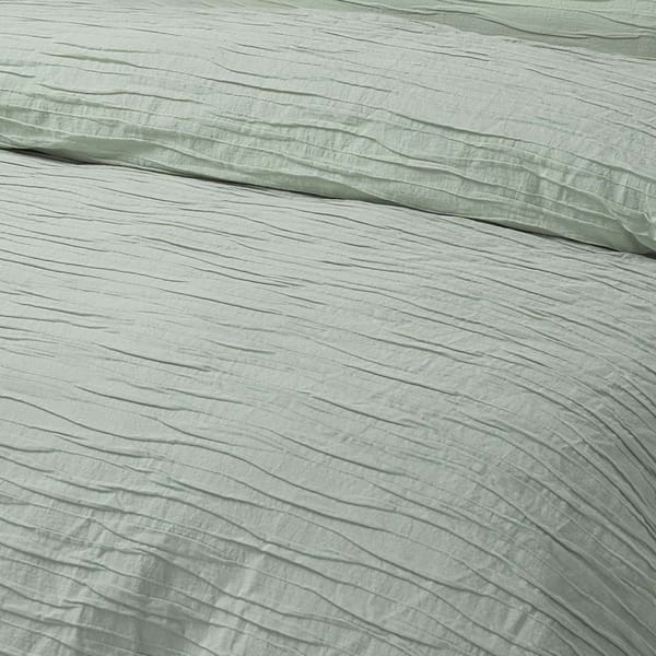 Malvern Sage Cotton Quilt Cover Set