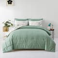 Reversible Soft Leaves Comforter Set - King