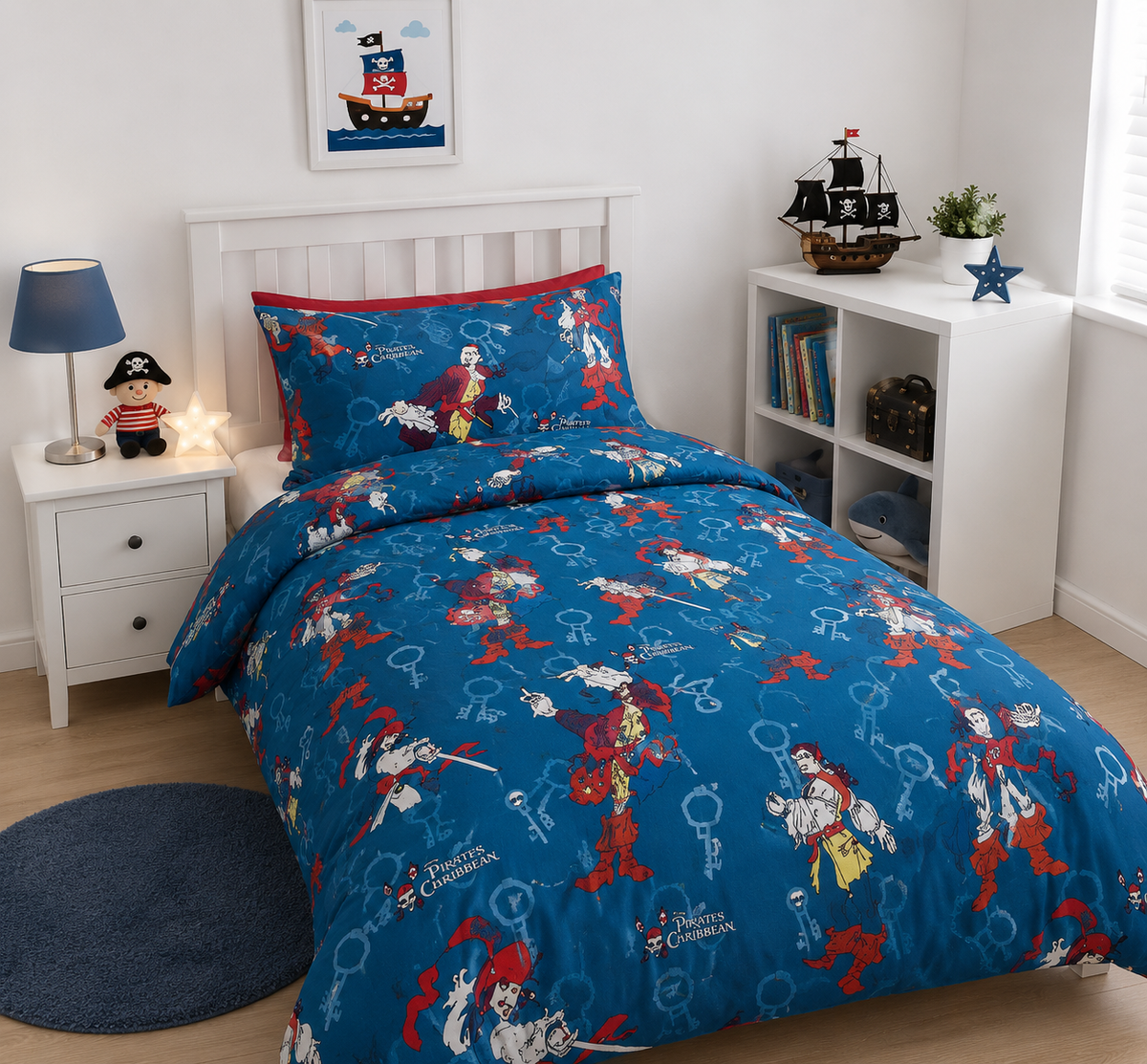 Disney Pirates of the Caribbean Quilt Cover Set - Single