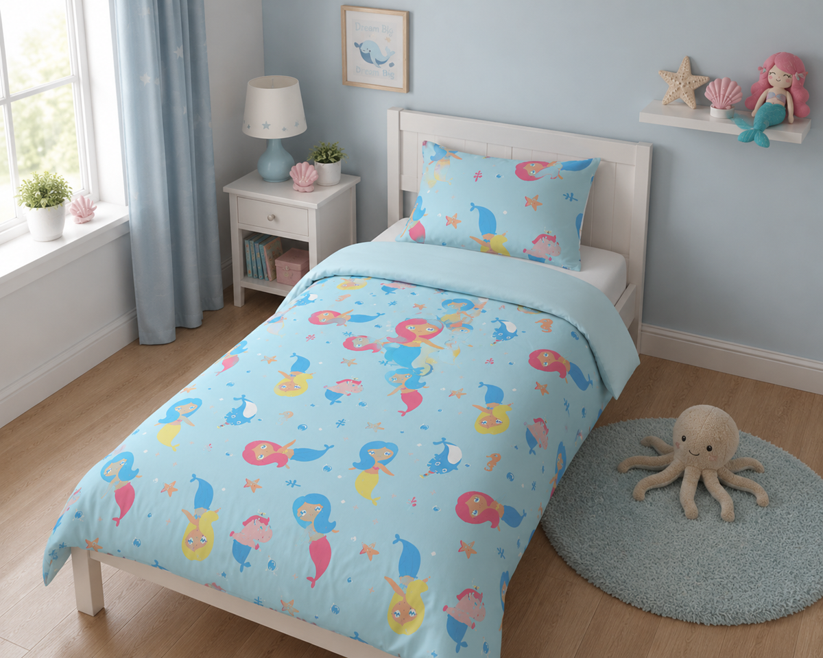 Mermaid Kids Adventure 4 Pcs Comforter Set
