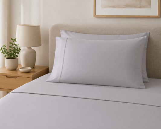 Bianca Fletcher Flannelette Cotton Sheet Set - Stone